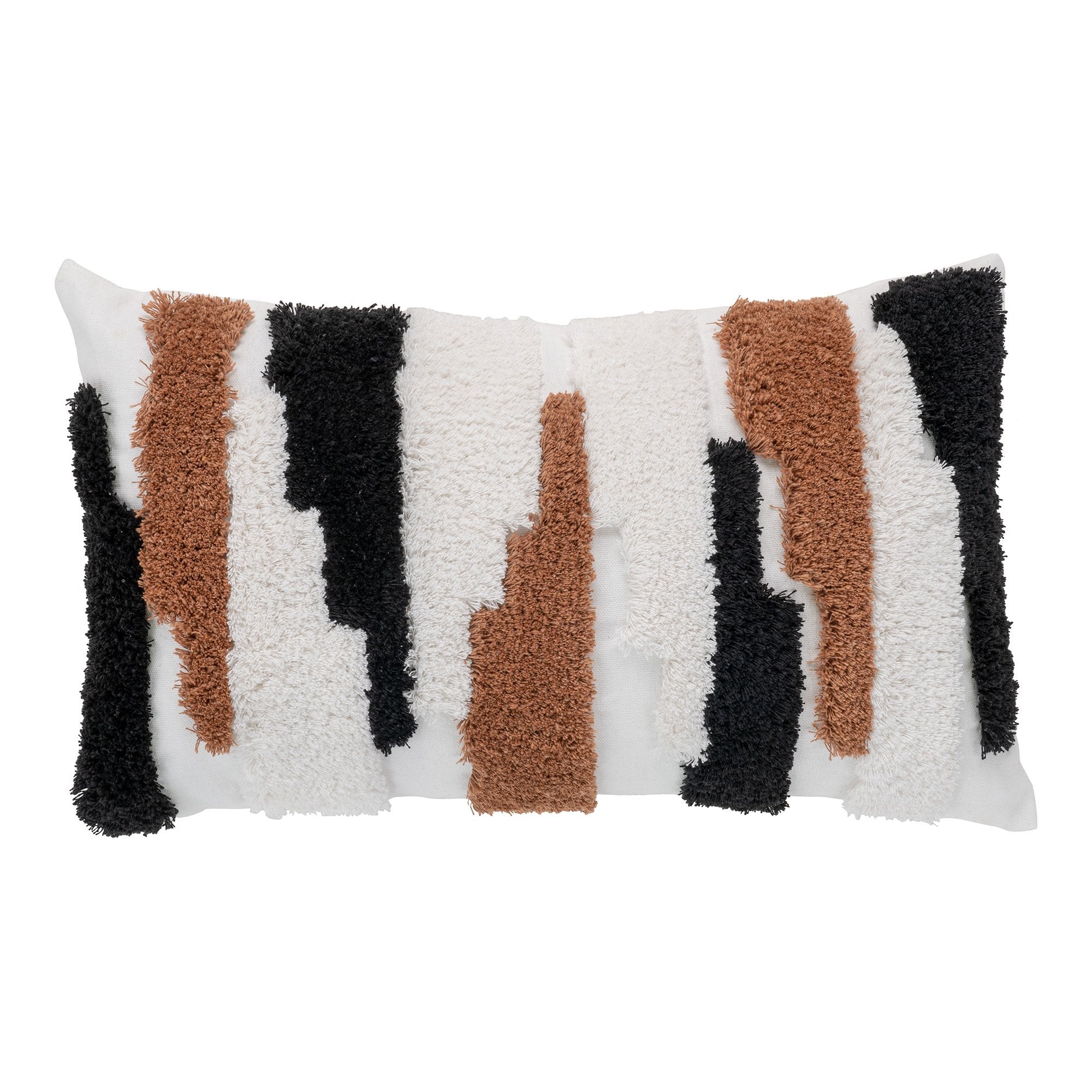 Sagres cushion, brown/black/white