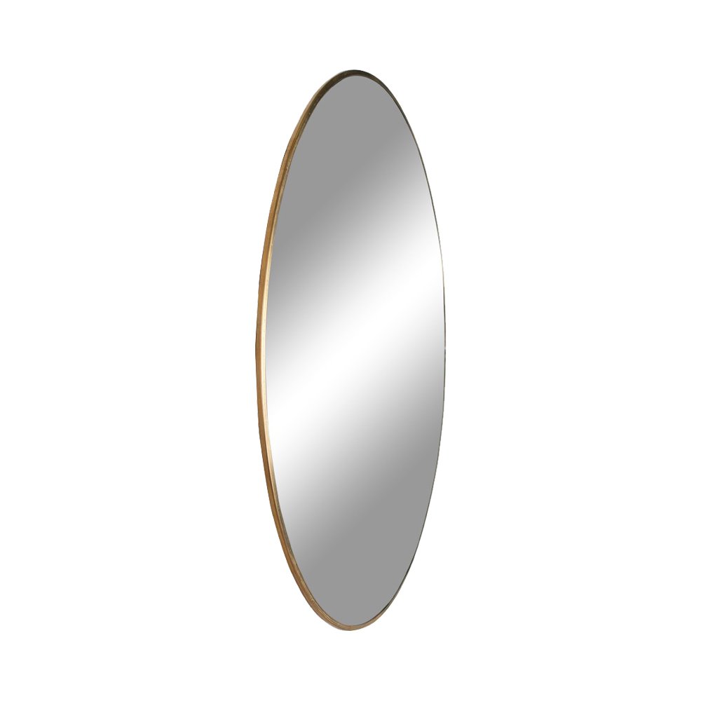 Jersey Mirror steel, brass look ø80cm