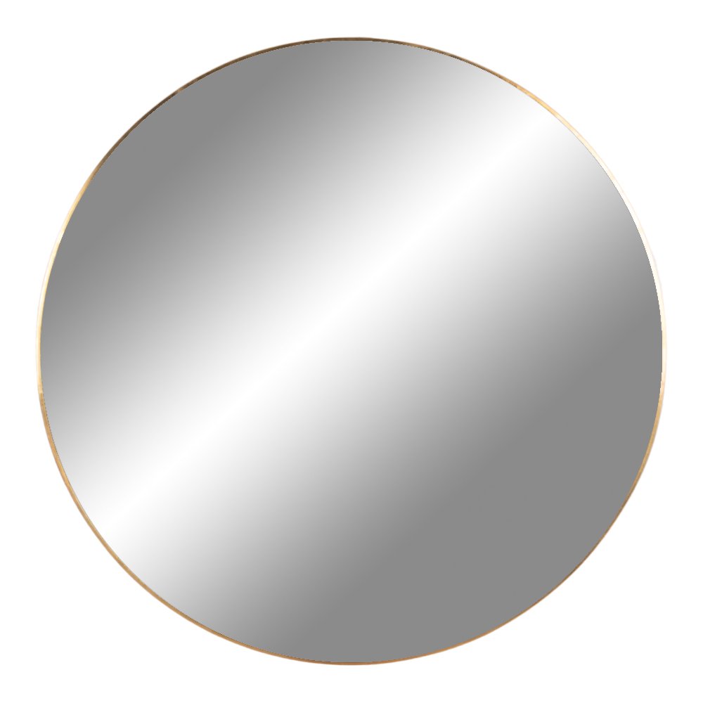 Jersey Mirror steel, brass look ø100cm