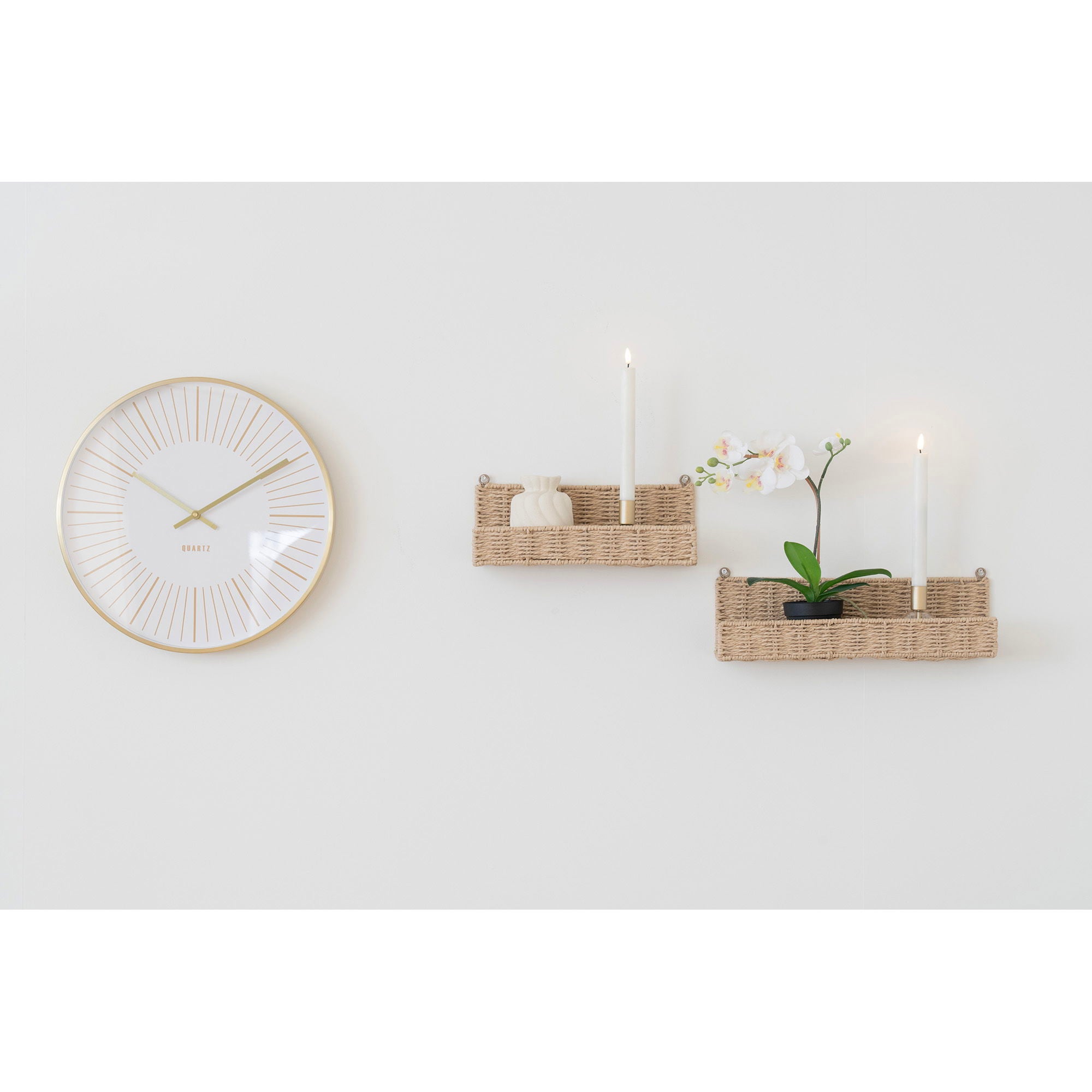Treviso Wall shelves, paper, natural