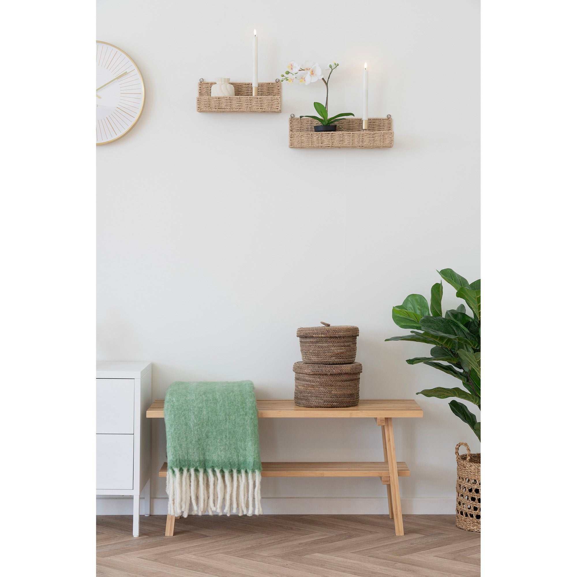 Treviso Wall shelves, paper, natural
