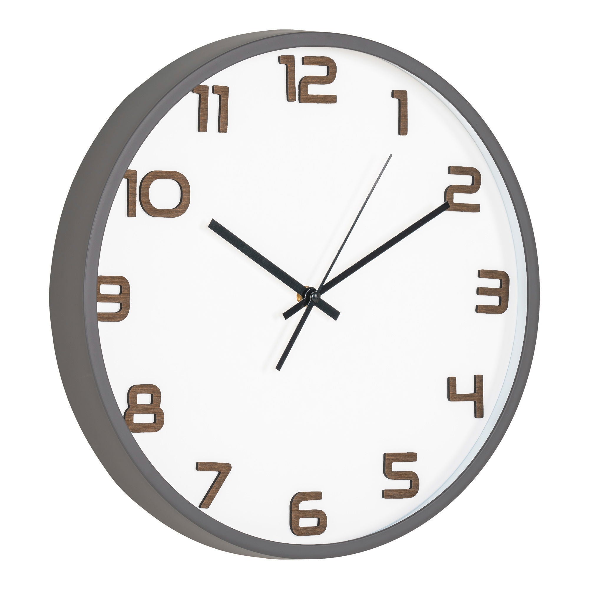 Greenwich wall clock, grey