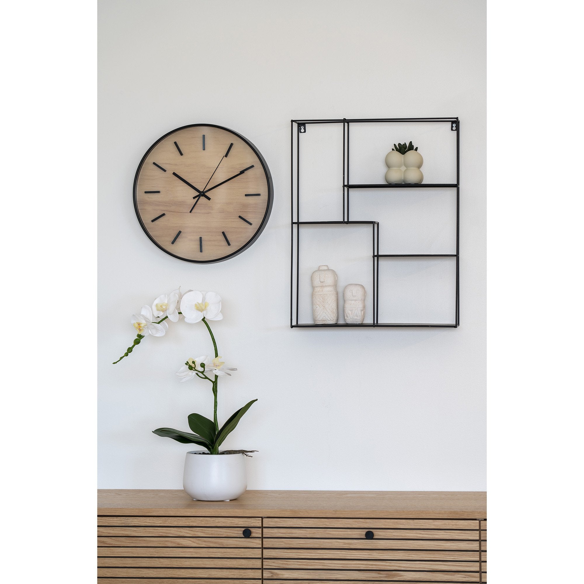 Camden wall clock black