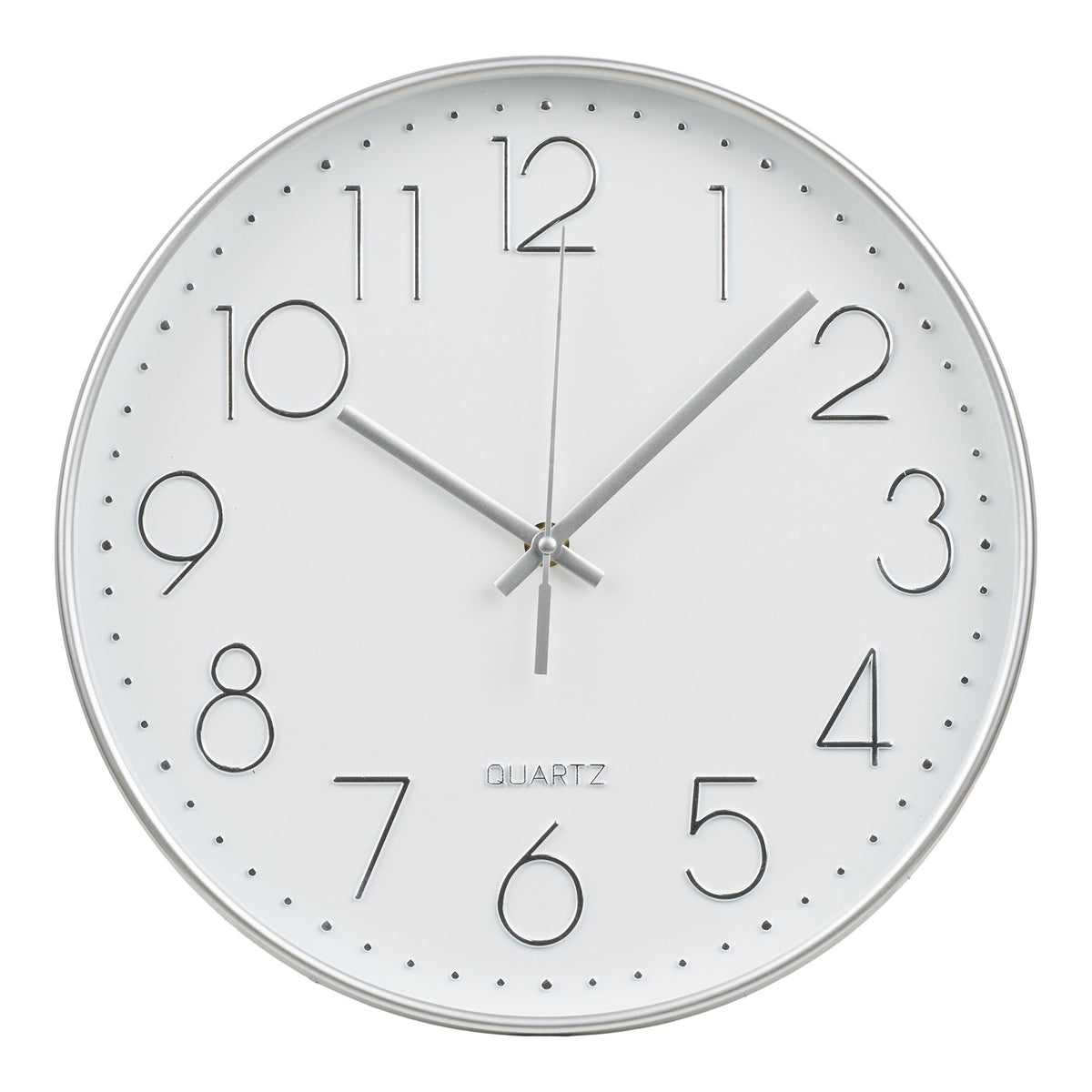 Lalibela Wall clock, silver, silent