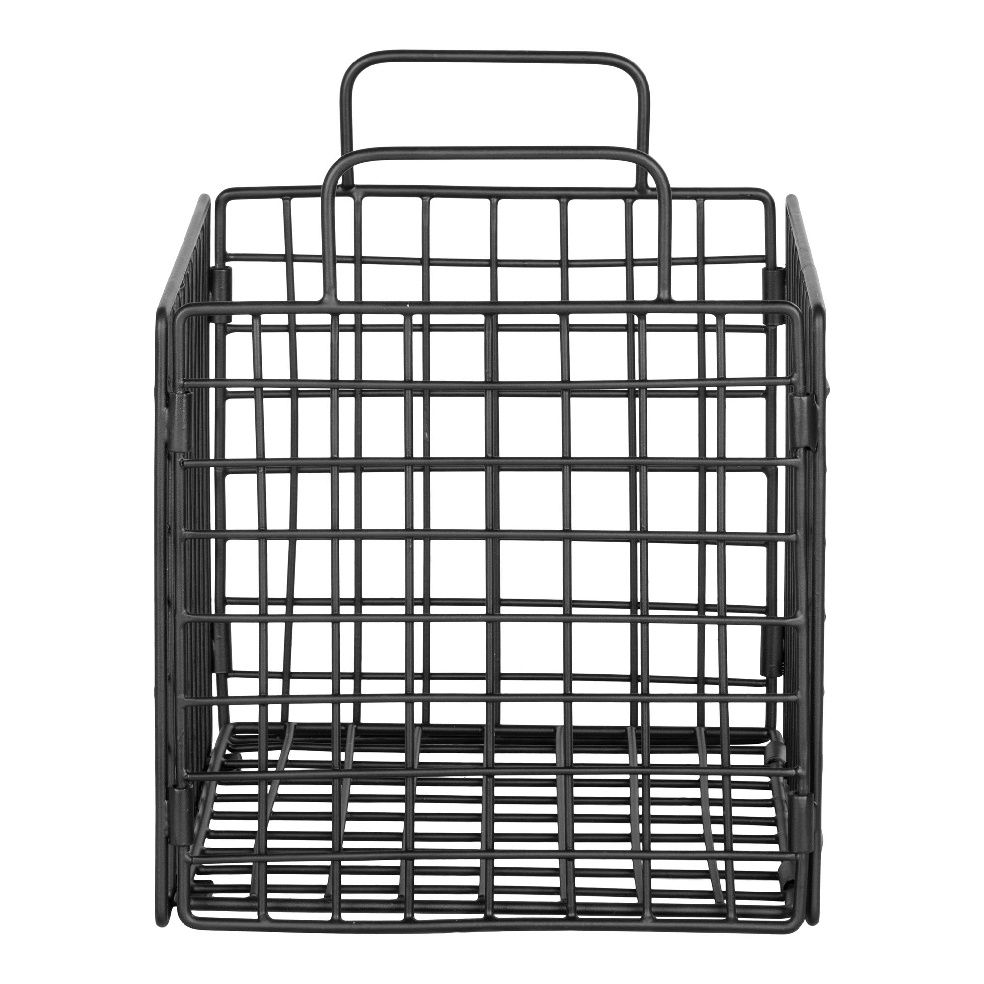 Mora wire basket, metal, black