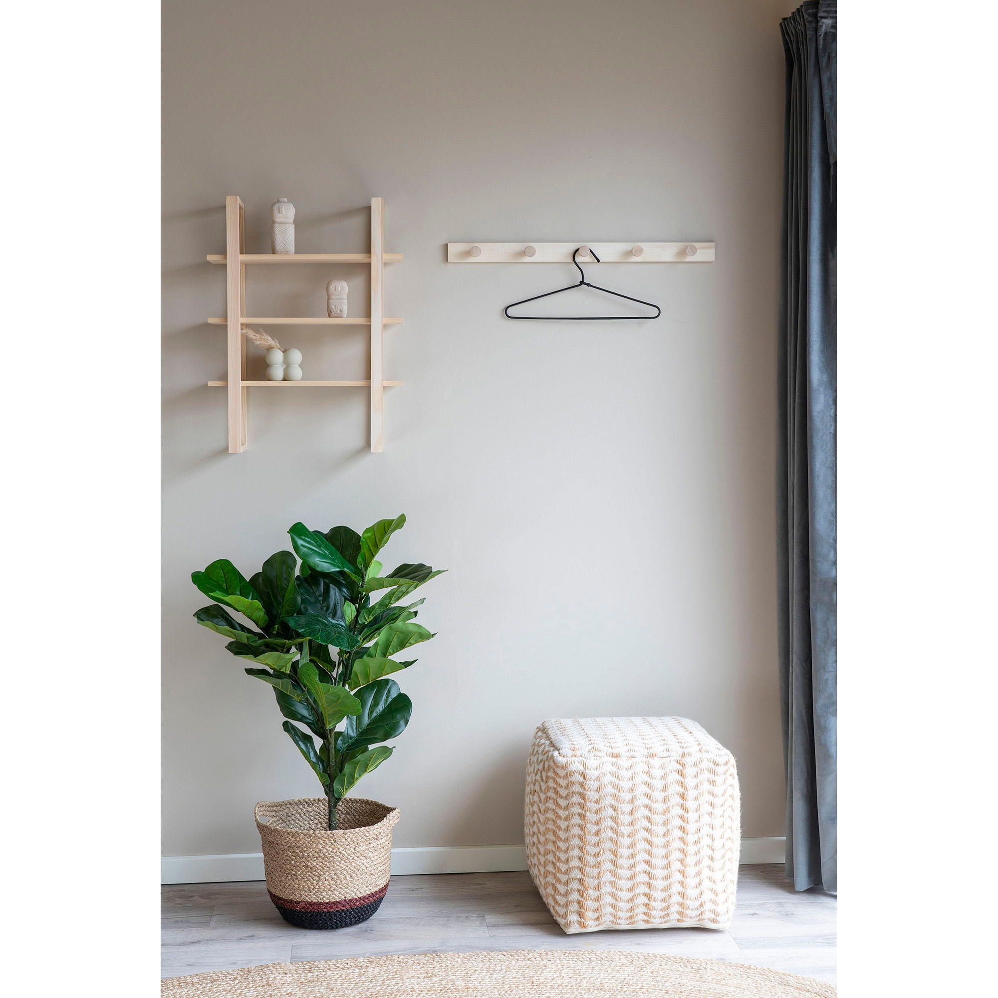 Abano Coat Rack, polar wood, nature