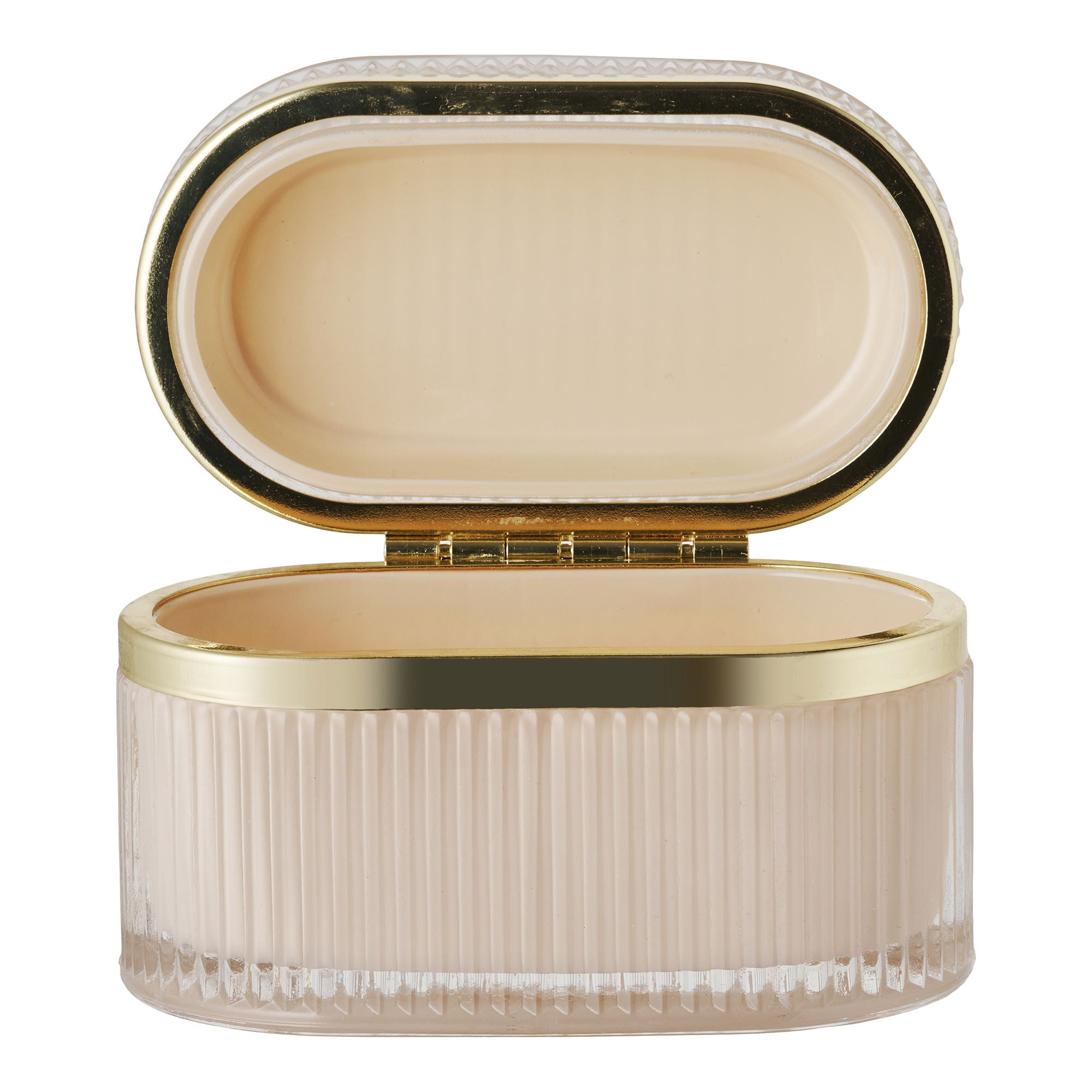 Love glass box, nude/brass