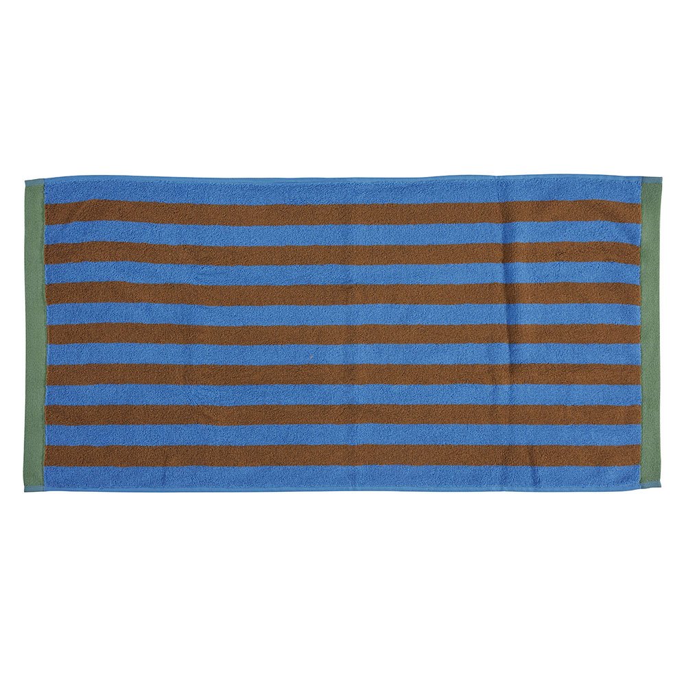 Towel Stripe 50x100 Blue, Brown