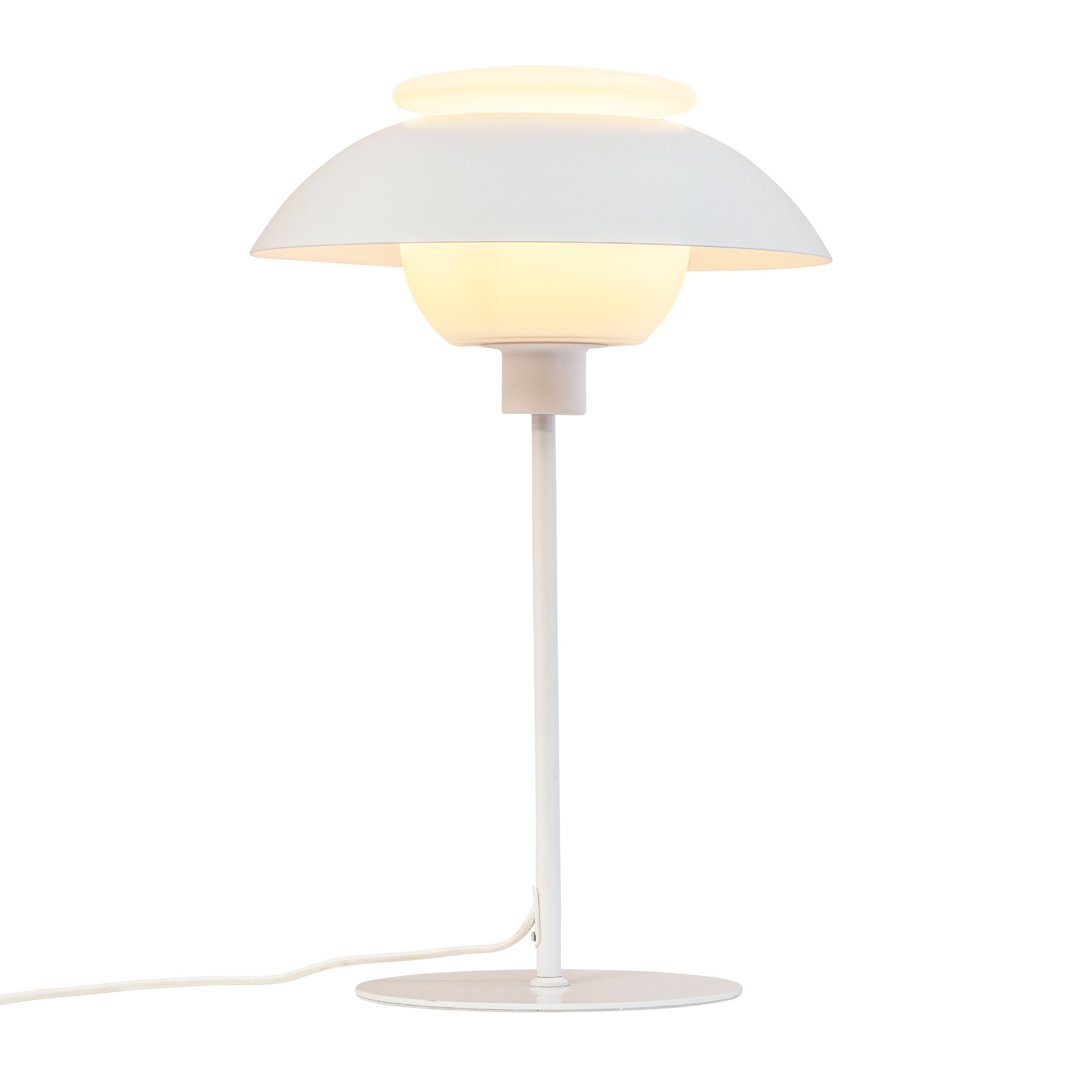 Opus bord hvid metal/glas