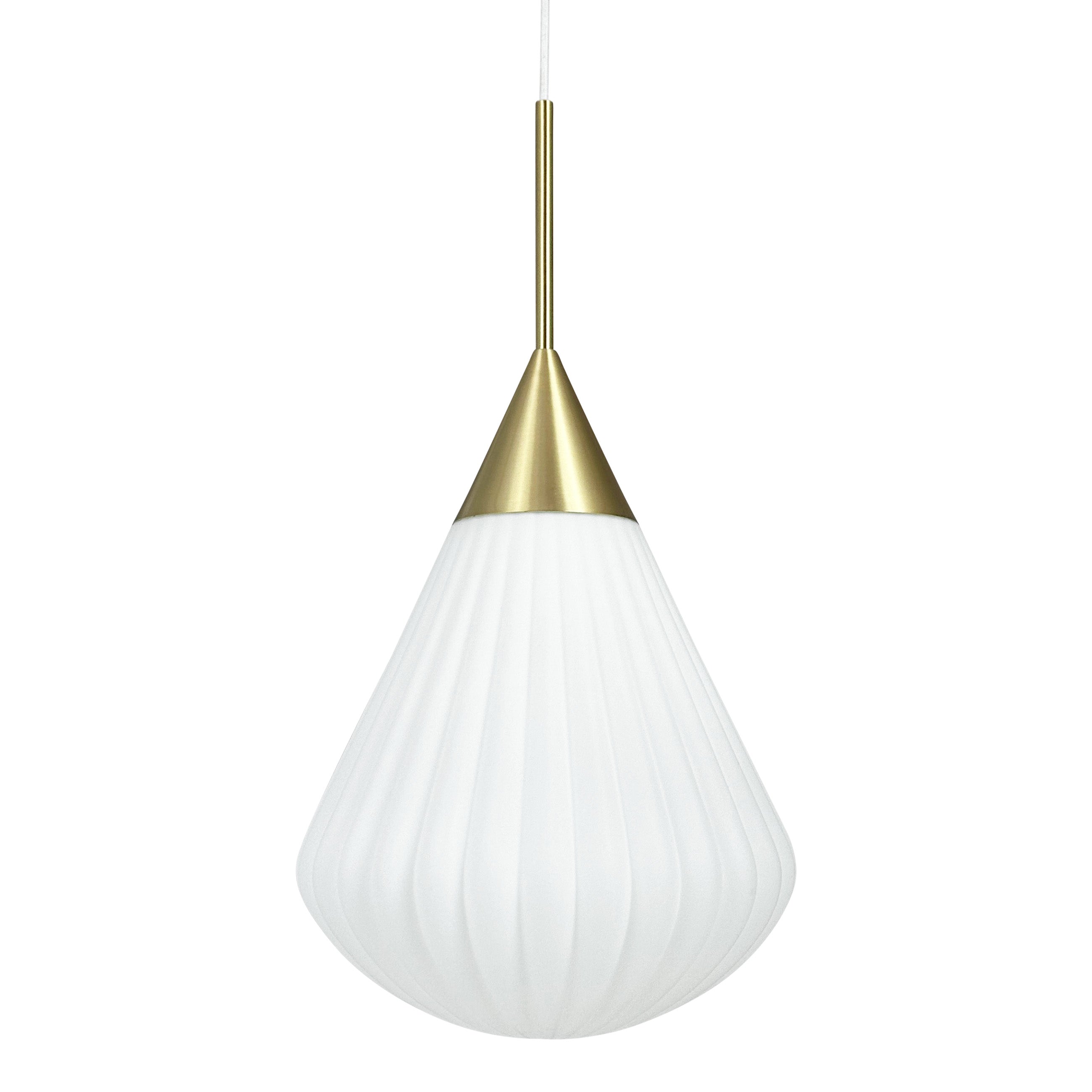 Ballon Pendel Opal/messing Large