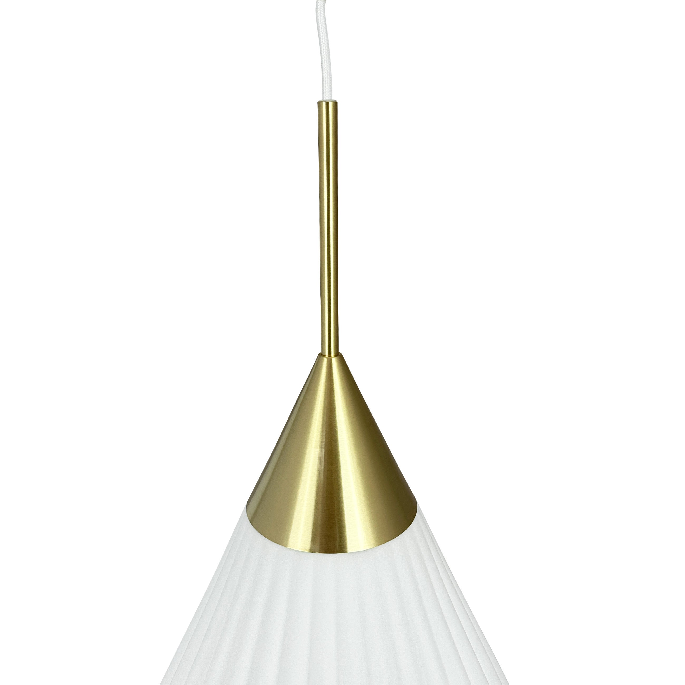 Ballon Pendel Opal/messing Large
