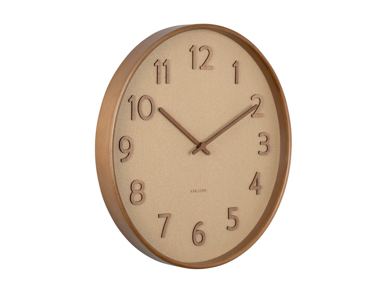 Wall Clock Pure wood grain sand bro