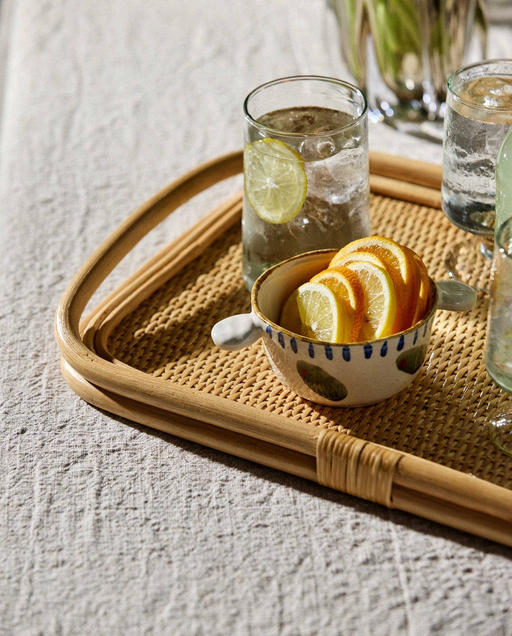 FIGUS rattan serveringsbakke