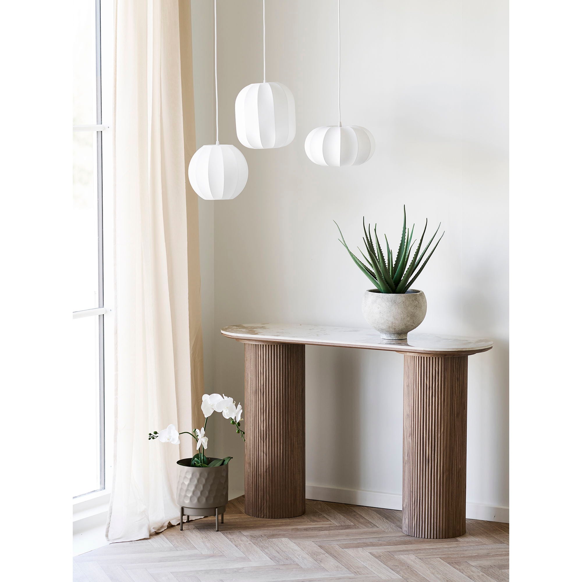 Coventry pendant, white ø25