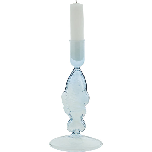 Nerina candlestick blue D9 H18