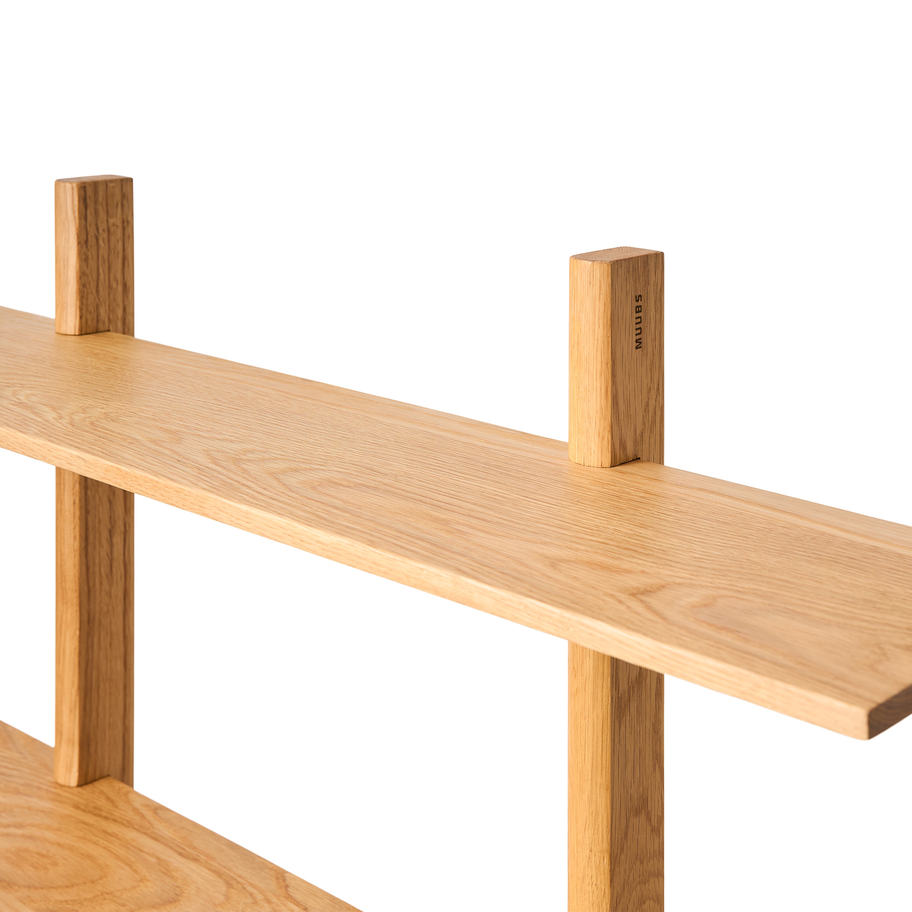 Shelf Noir XL - Natural oil - 100% Solid Oak