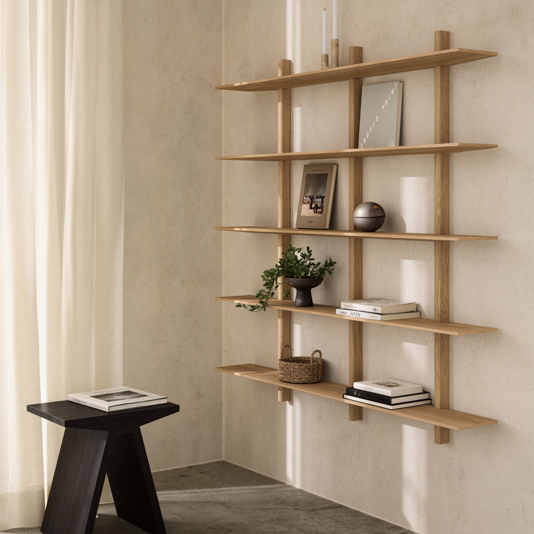 Shelf Noir XL - Natural oil - 100% Solid Oak