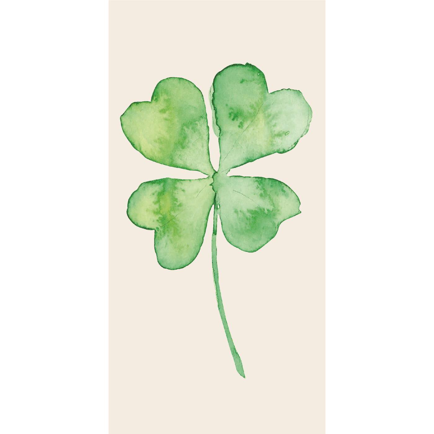 Serviet 10x20 cm firkløver 16 stk/pk