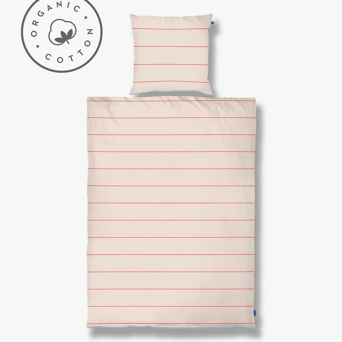 ALIGN bed set, Bright red/Sand