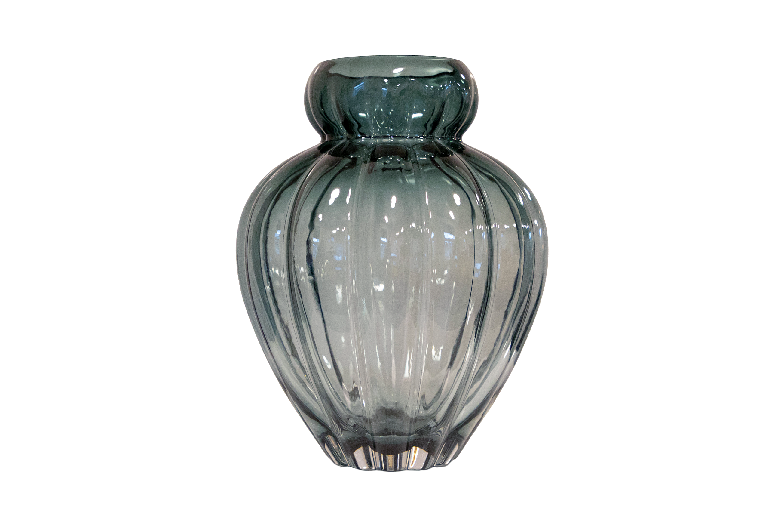 Audrey vase large petrol blue