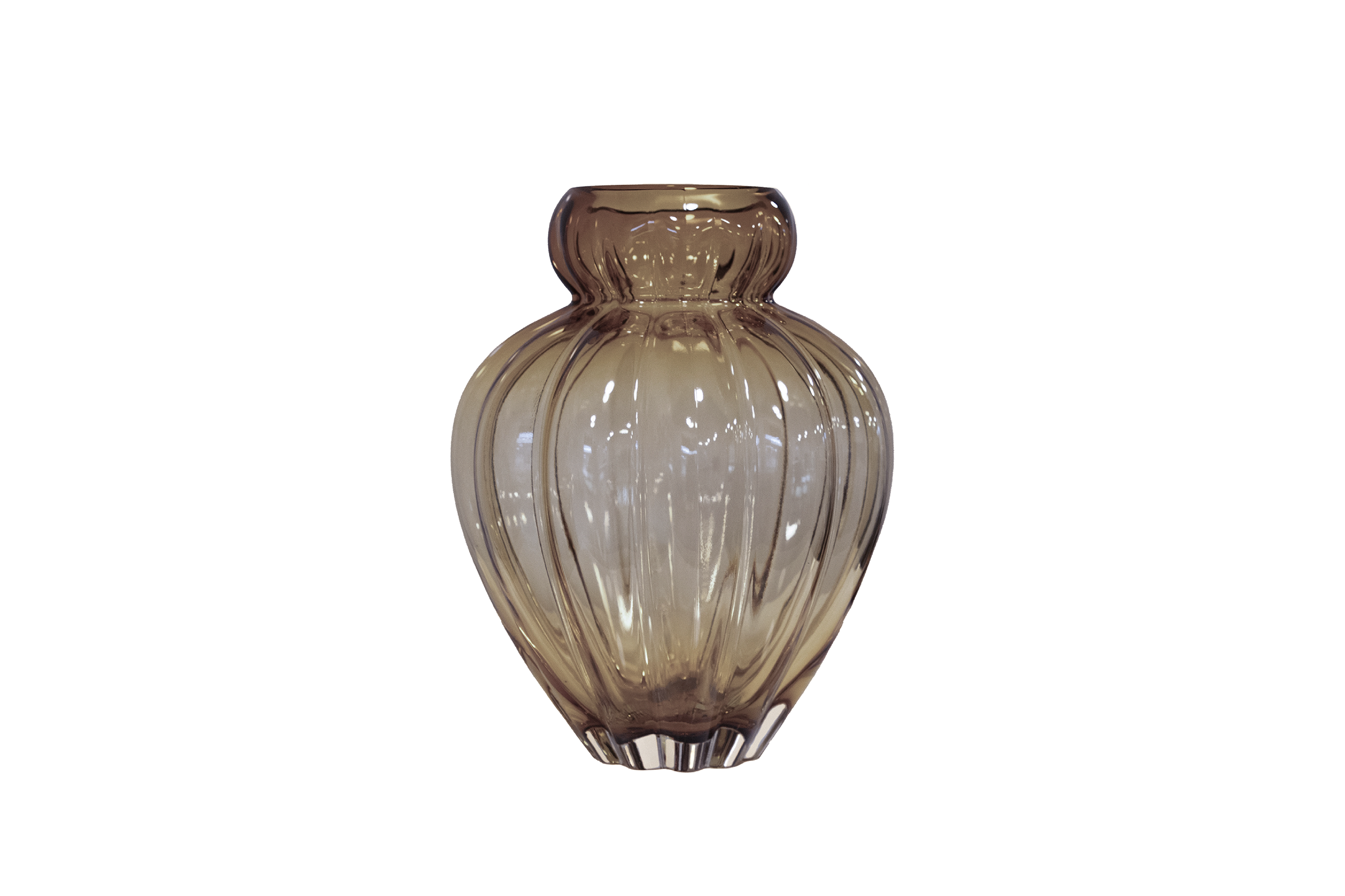 Audrey vase medium smokey brown