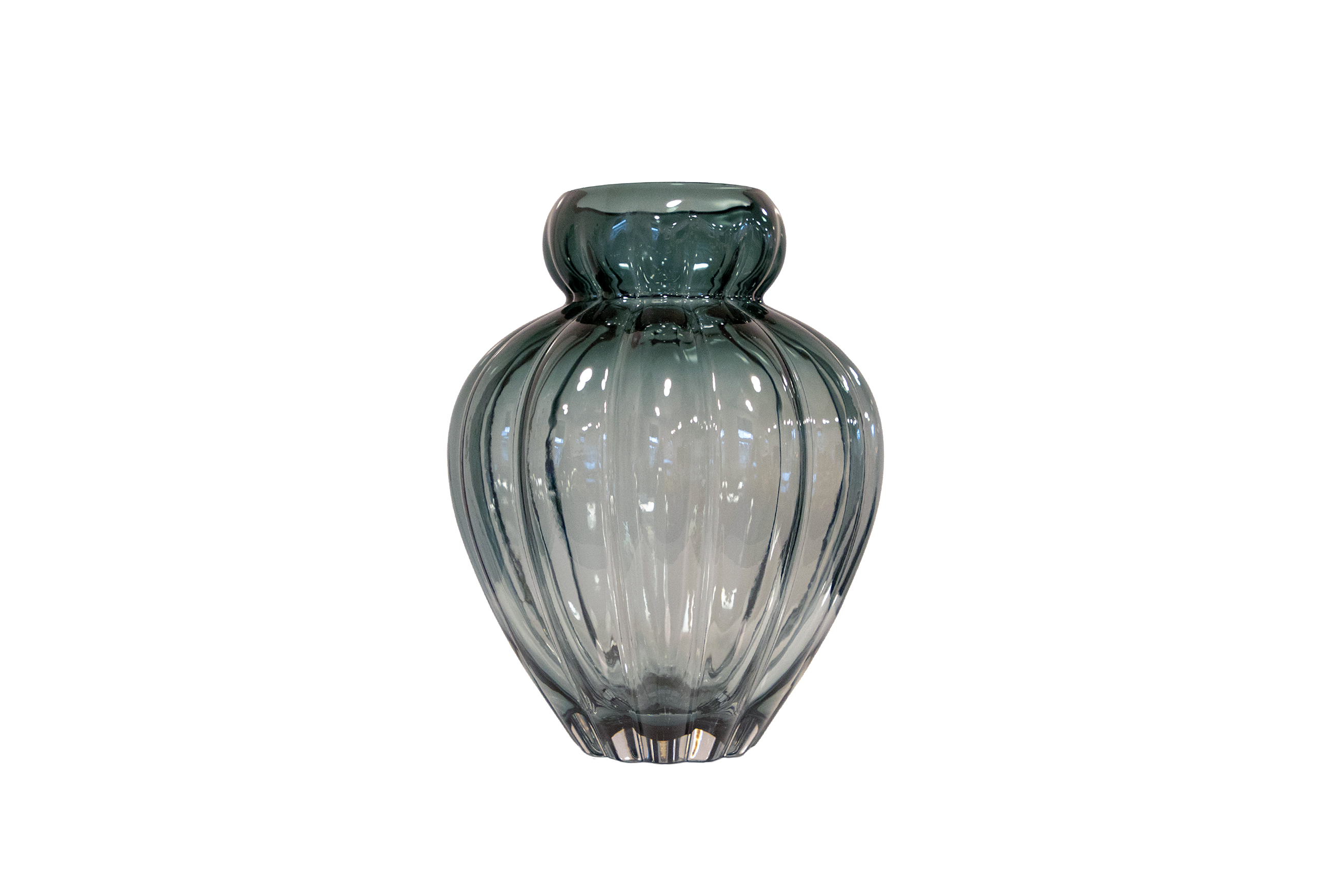 Audrey vase medium petrol blue