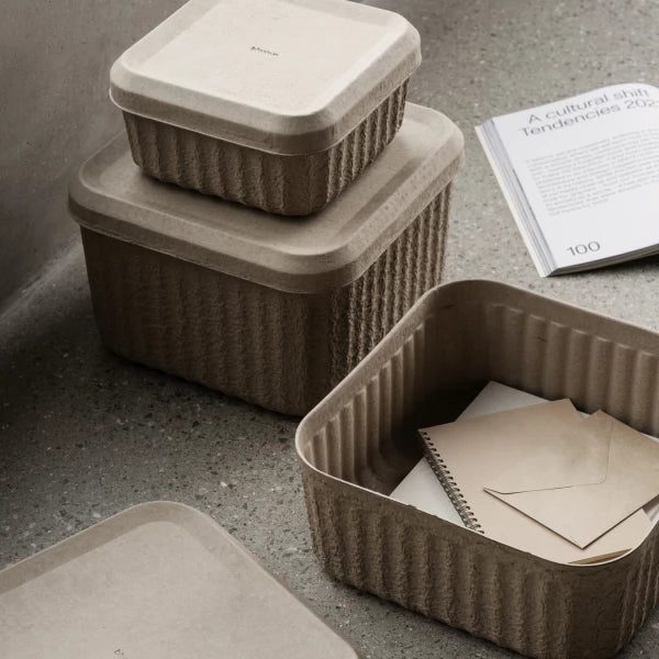set of 2 storage boxes m redo mud
