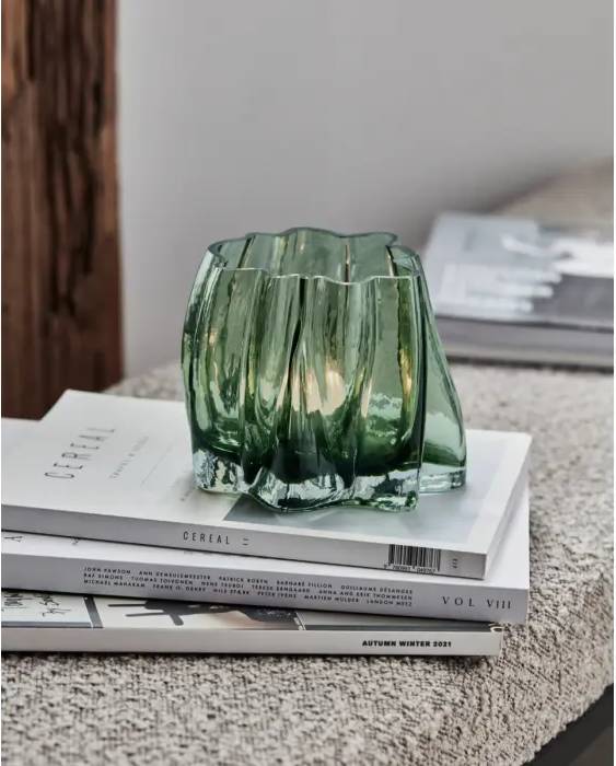 Tealight holder, HDCurva, Green