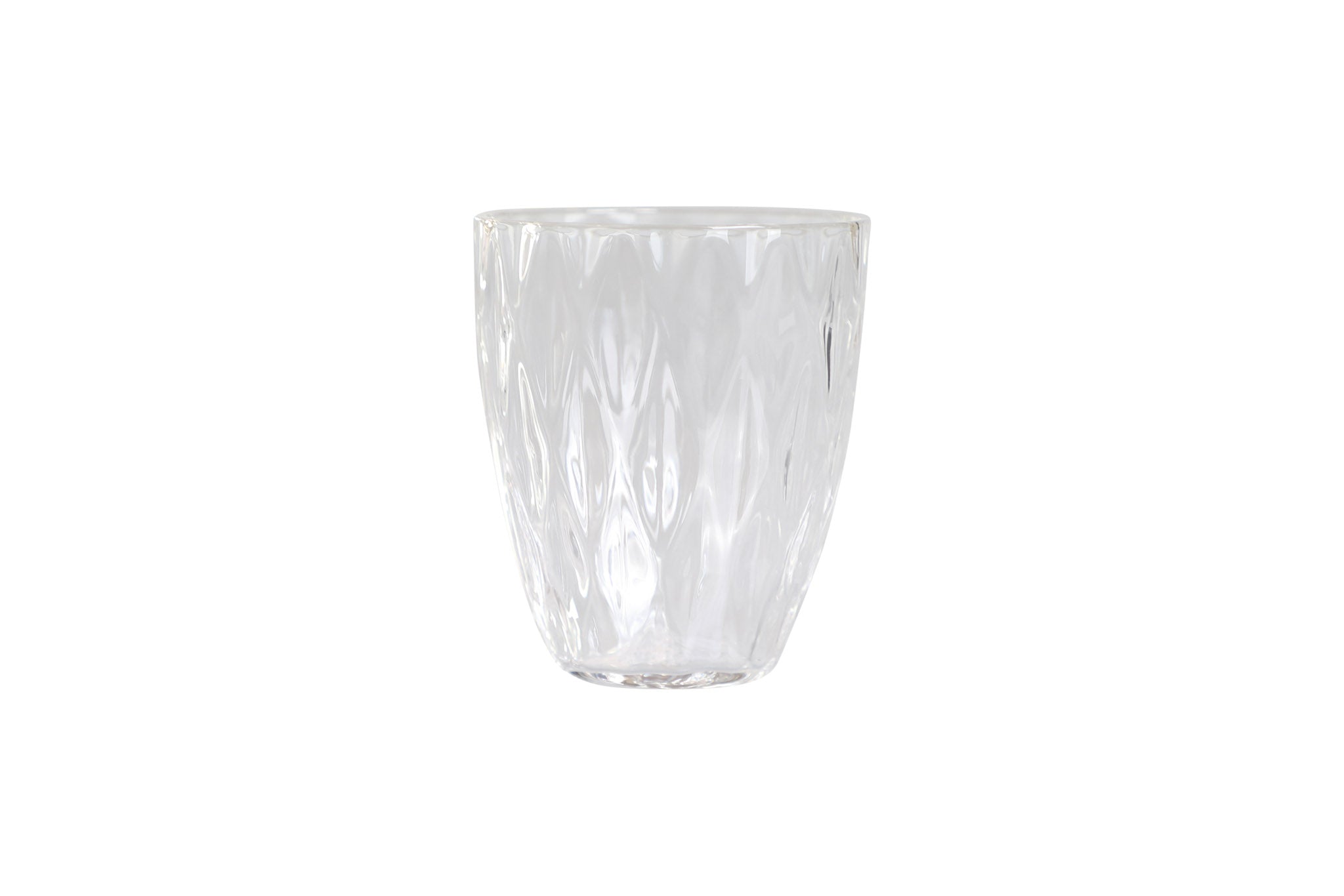 Diamond drinking glass - clear