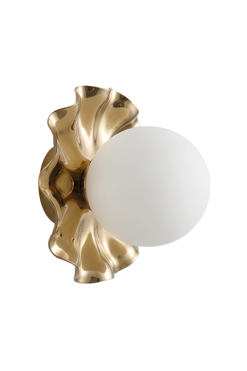 Lea Lampe - gylden | opal glas