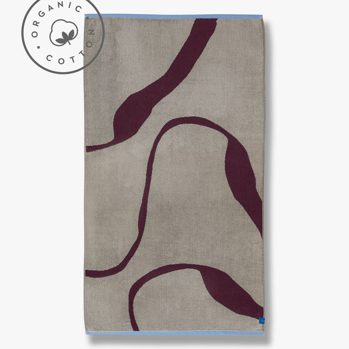 NOVA ARTE håndklæde, Wine / Sand
