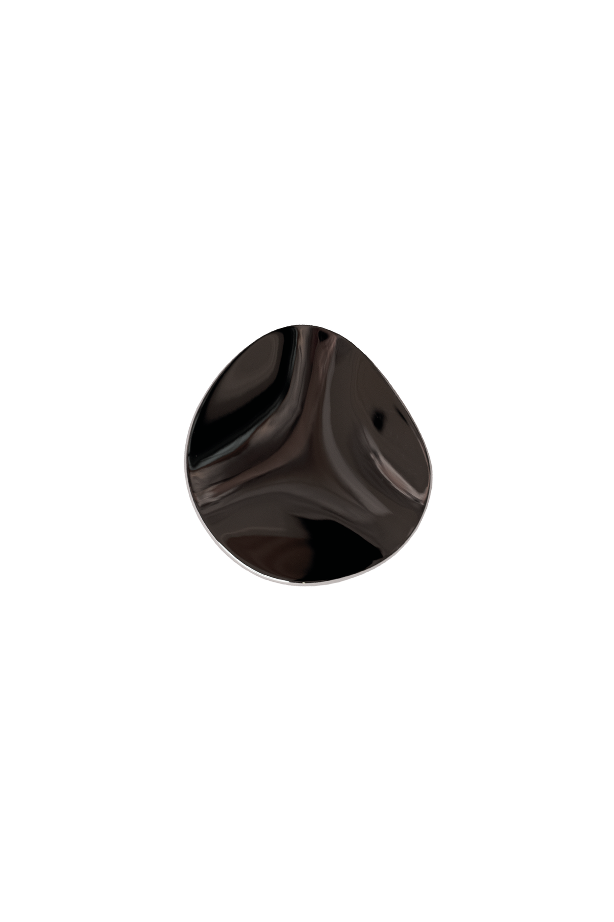 Amalia Hook Round Small Black Chrome