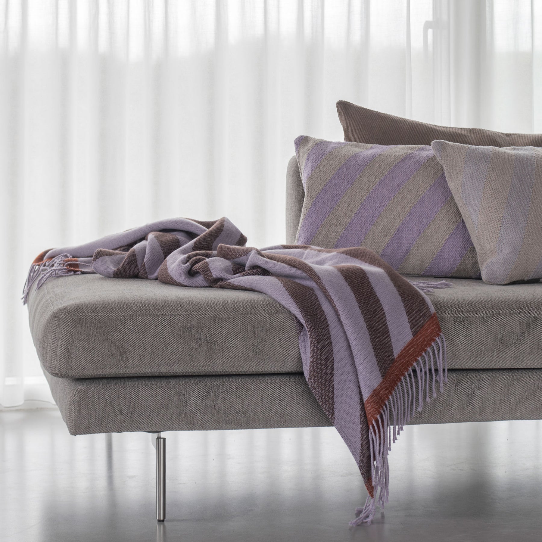 RETRO throw, Brown