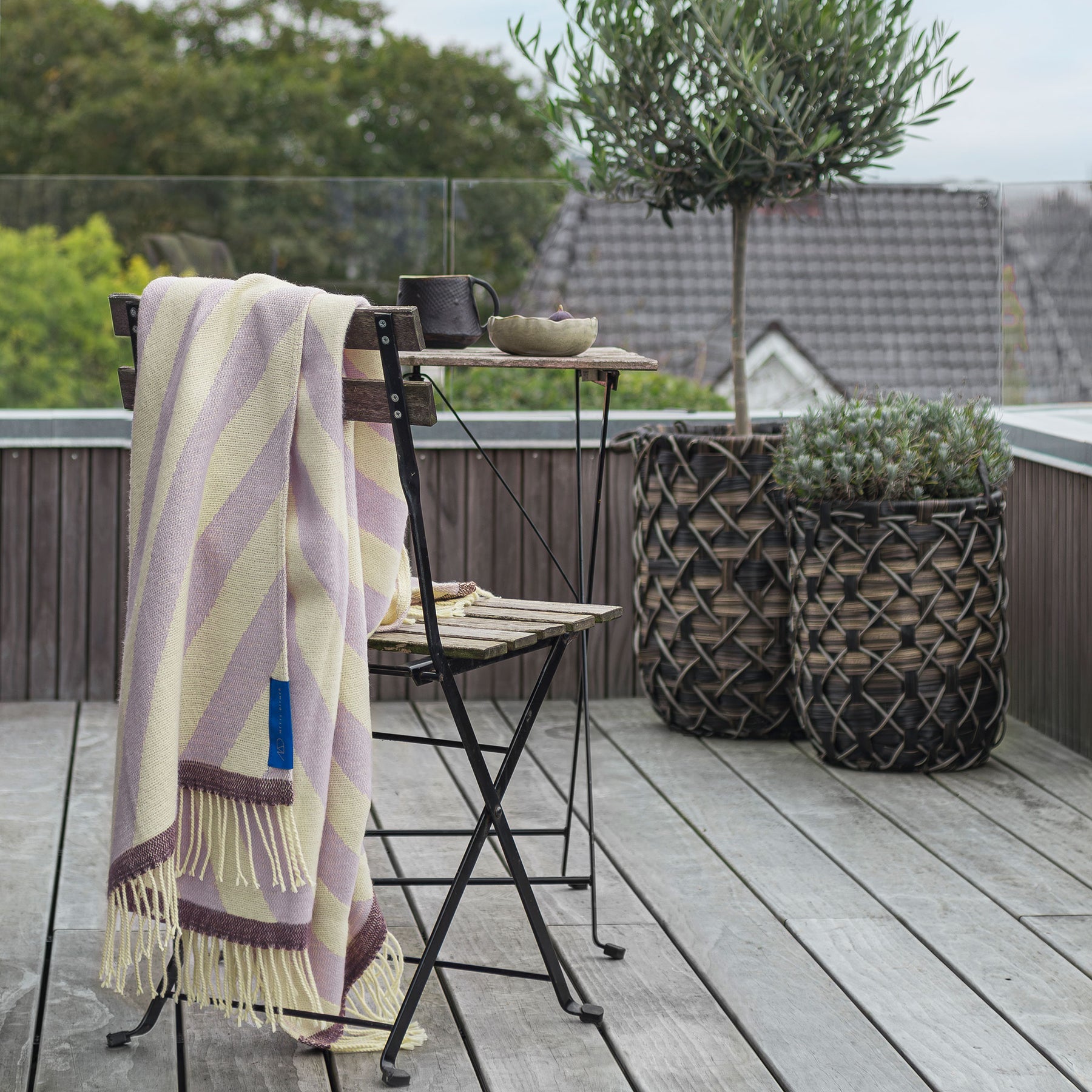 RETRO throw, Lilac