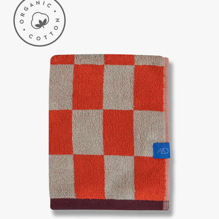 RETRO håndklæde, Dark orange