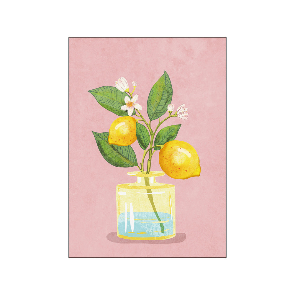 Lemon Bunch In Vase - 30 x 40 cm