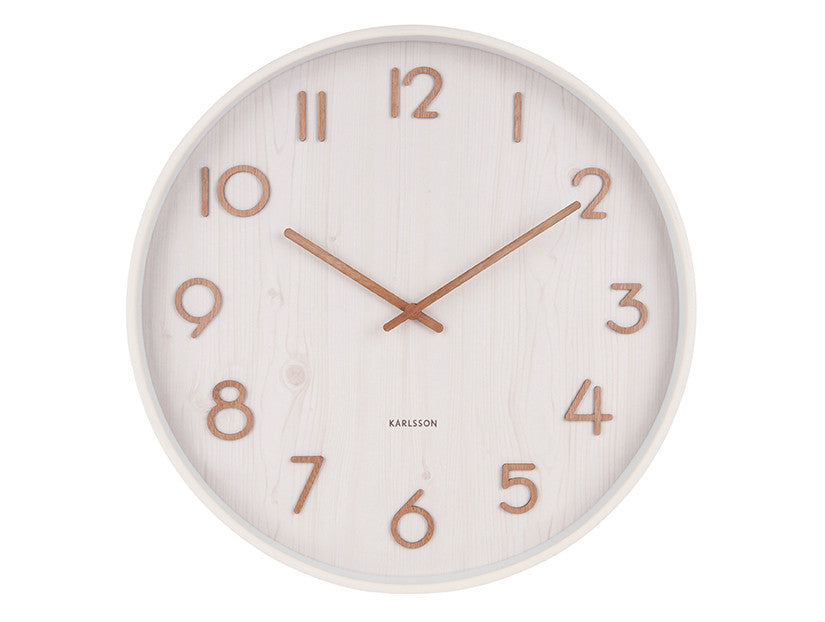 Wall clock Pure large White