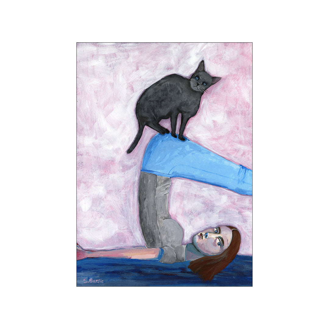 Yoga with my cat
