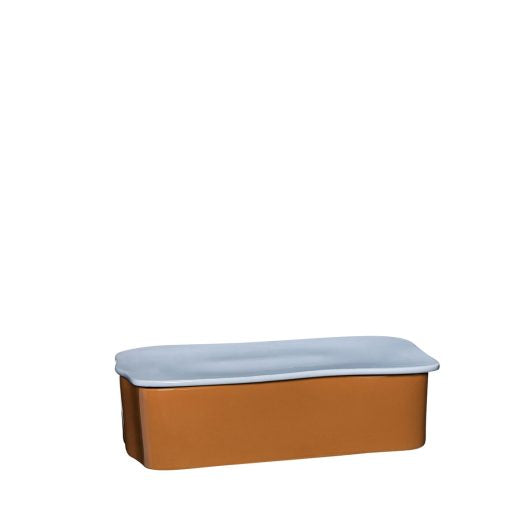 Amare desk organizer large brown/light blue