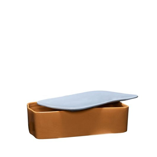 Amare desk organizer large brown/light blue