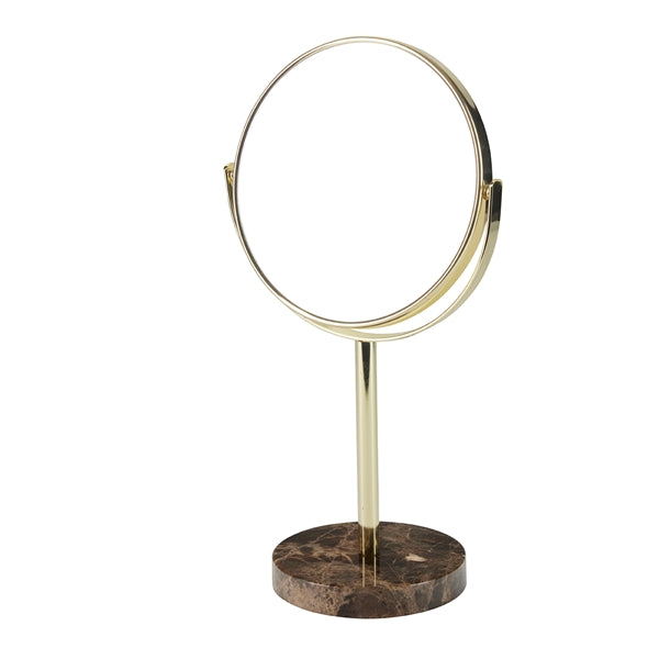 Mirror on marble base - Gold.bro