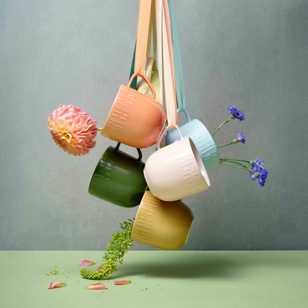 Confetti Apricot krus m/relief - 35 cl