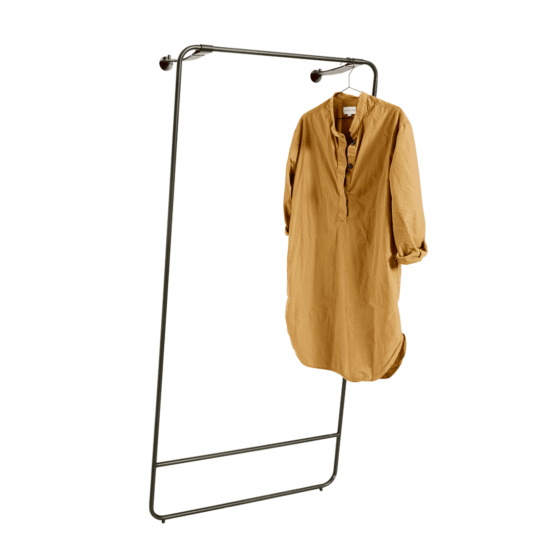 Tøjstativ copenhagen - sort jern/læder