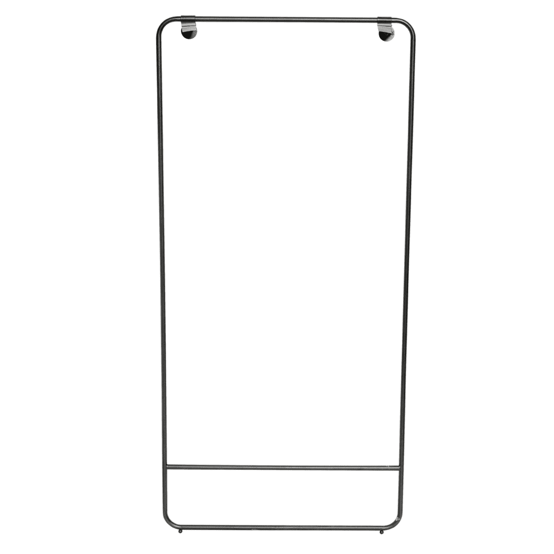 Tøjstativ copenhagen - sort jern/læder