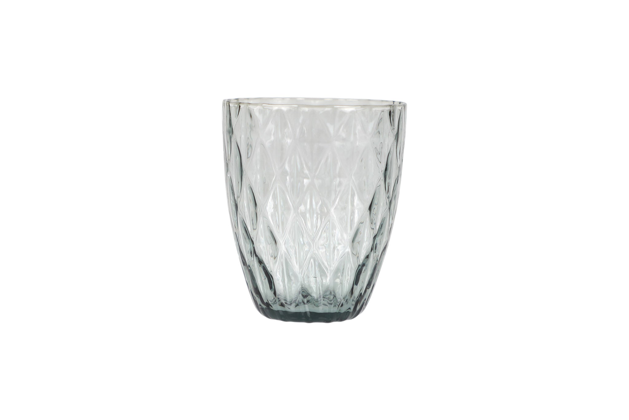 Diamond drinking glass - grey