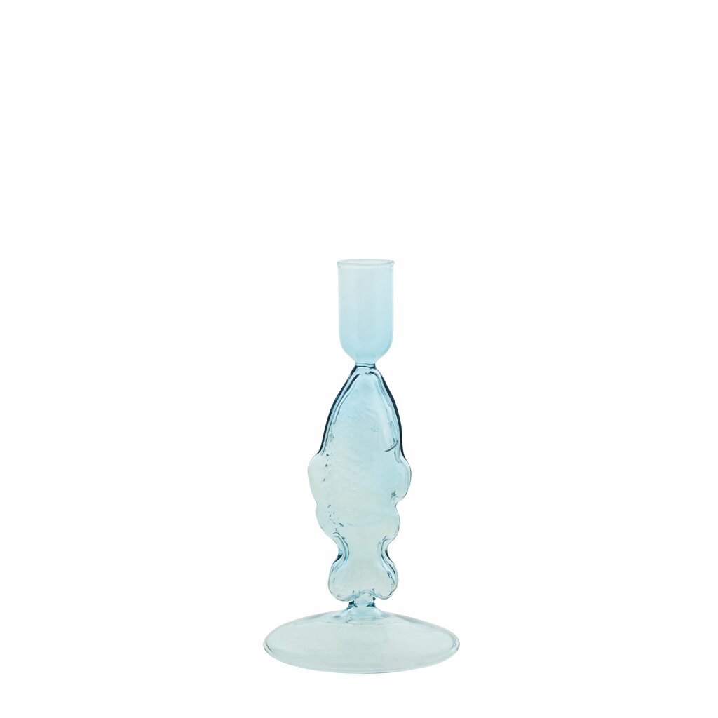 Nerina candlestick blue D9 H18