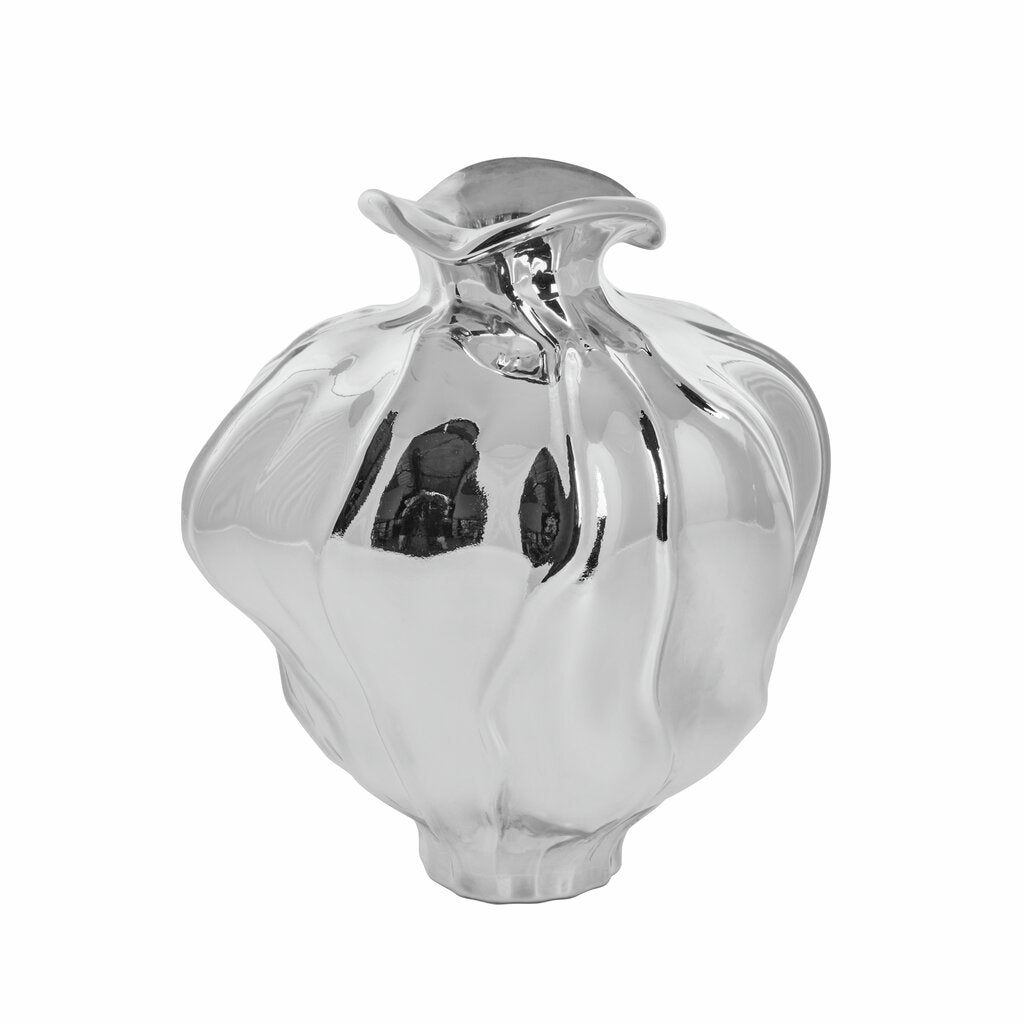 Celeste vase silver D H25