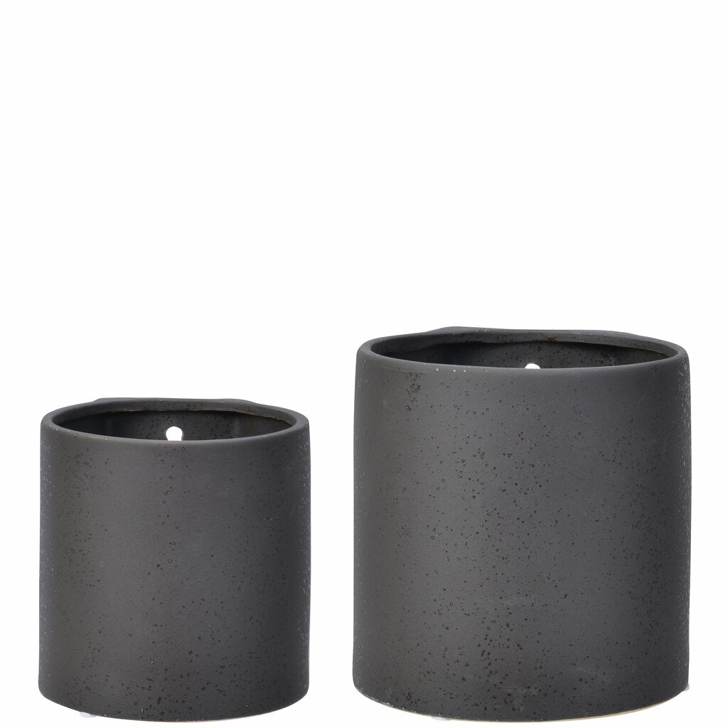 EMIRA Veggpotte sandy black