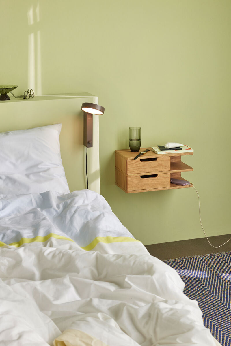 Open Wall Shelf/Bedside Table Natural