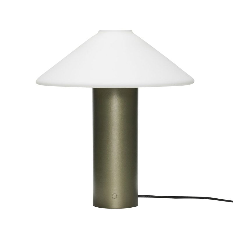 Orbit table lamp dark green